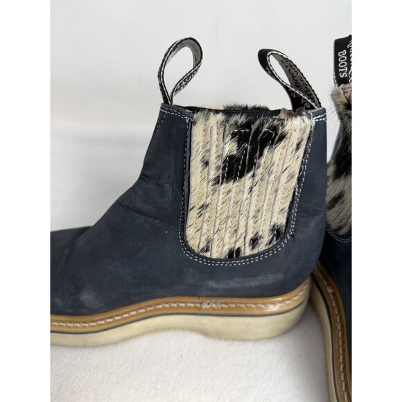 Rancherr Lechera boots women’s Blue booties SZ 6.5 - Picture 3 of 10